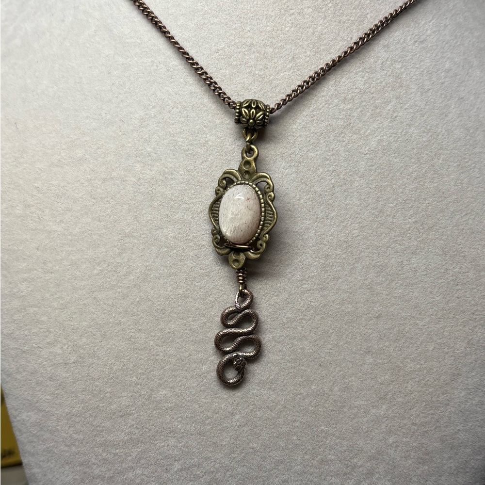 Peach Moonstone Necklace